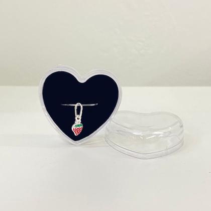 Imagem de Pingente Infantil Para Colar Corrente Prata Pura 925 Morango