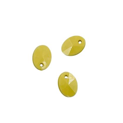Imagem de Pingente Lentilha Amarelo 11x8mm 200pçs 60g Oval Bijuterias Artesanato