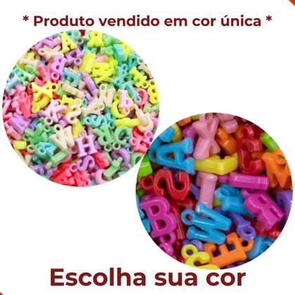 Imagem de Pingente letra 14x10mm em acrilico com 50g