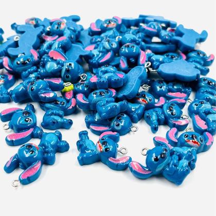 Imagem de Pingente Lilo Stitch Infantil Personagem Disney 23x30mm 10pçs 26g