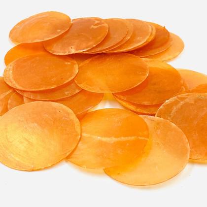 Pingente Madrepérola Lamina 34mm 20pçs Laranja Natural Arte - Macall Imagem de Pingente Madrepérola Lamina 34mm 20pçs Laranja Natural Arte