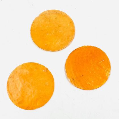 Pingente Madrepérola Lamina 34mm 20pçs Laranja Natural Arte - Macall Imagem de Pingente Madrepérola Lamina 34mm 20pçs Laranja Natural Arte