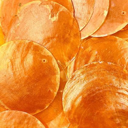 Pingente Madrepérola Lamina 34mm 20pçs Laranja Natural Arte - Macall Imagem de Pingente Madrepérola Lamina 34mm 20pçs Laranja Natural Arte