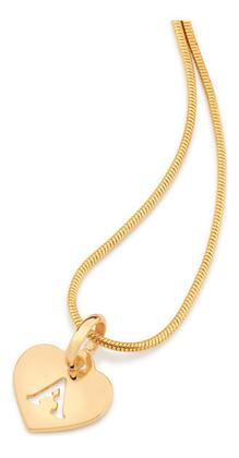 Imagem de Pingente No Formato De Coração Com Letra V 542392