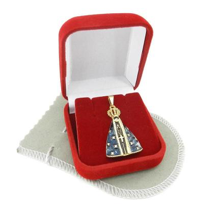 Imagem de Pingente Nossa Senhora Aparecida 30Mm Folheada Ouro Pi166