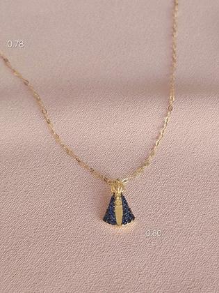 Imagem de Pingente Nossa Senhora Aparecida Ouro 18k - 0.80