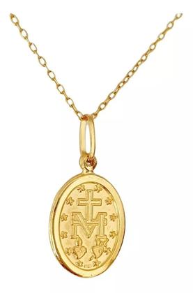Imagem de PINGENTE NOSSA SENHORA DAS GRAÇAS EM OURO 18K 750 (cod11y)