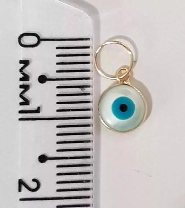 Pingente Olho Grego Madrepérola Ouro 18k Dupla Face (pi06) - Missxl Joias Imagem de Pingente Olho Grego Madrepérola Ouro 18k Dupla Face (pi06)