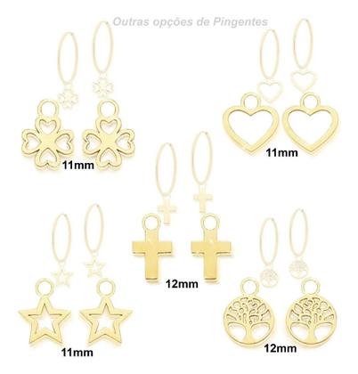 Imagem de Pingente Ouro 18k Estrela Para Brinco