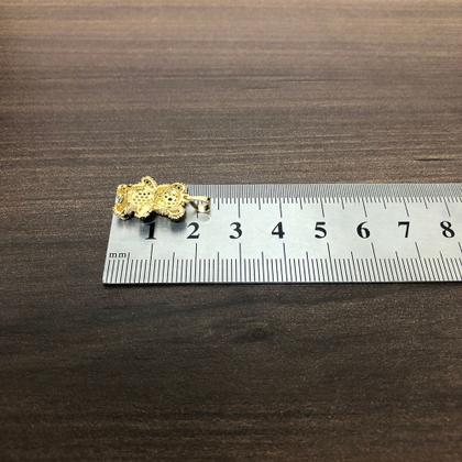 Imagem de Pingente Ouro 18k Urso Ursinho Panda Com Zircônias P754