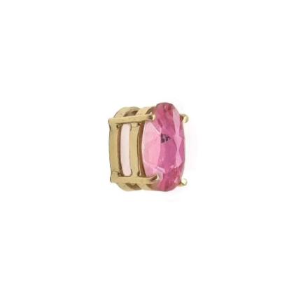 Imagem de Pingente Oval Turmalina Pink 7X4Mm Em Ouro 18K