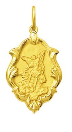 Imagem de Pingente Pequeno Modelo Trabalhado Ornato 1.3cm Santos Ouro 18k ( 47 Santos ) K070