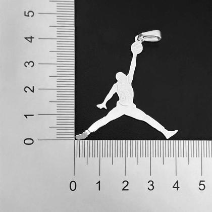 Imagem de Pingente Prata 925 Masculina Basquete de Prata