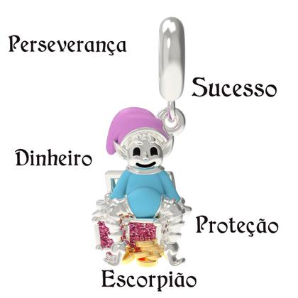 Imagem de Pingente Prata Link Duende Escorpião