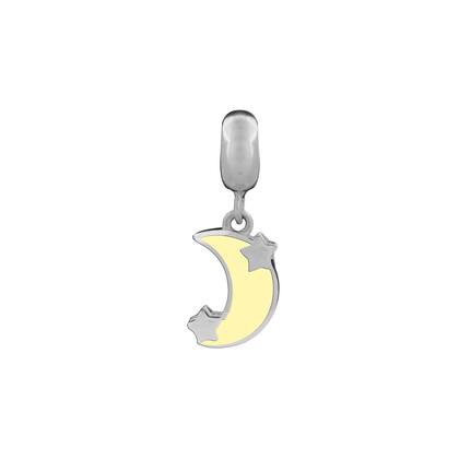 Imagem de Pingente Prata Link Lua e Estrelas