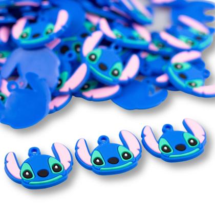 Imagem de Pingente Stitch Emborrachado 5/20 unidades Para Chaveiro Colar