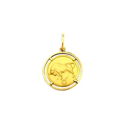 Imagem de Pingente Touro Signos Com Aro em Ouro 18K K150