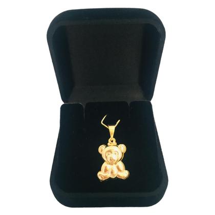 Imagem de Pingente Urso Ursinho Teddy Folheada a Ouro 18k Semijoia + Caixa Veludo