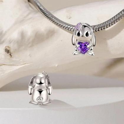 Imagem de Pingentes De Coruja De Pato Elefante Rosa 925 Contas De Prata Para Pulseira Pandora Joias DIY