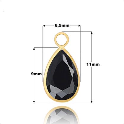 Imagem de Pingentes para Brincos em Ouro 18k Gota 8mm