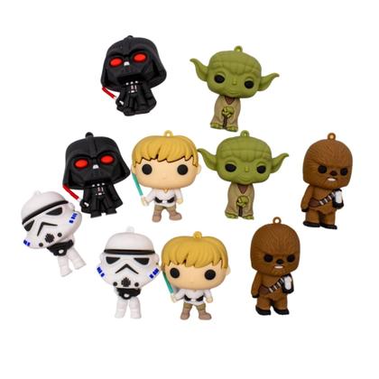 Imagem de Pingentes personagens star wars 70mm em pvc com 10 peças