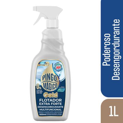 Imagem de Pingo Magico Gold 1L + Pingo Magico Limpa Vidros Toque Final 500ML - Secagem Ultra Rápida