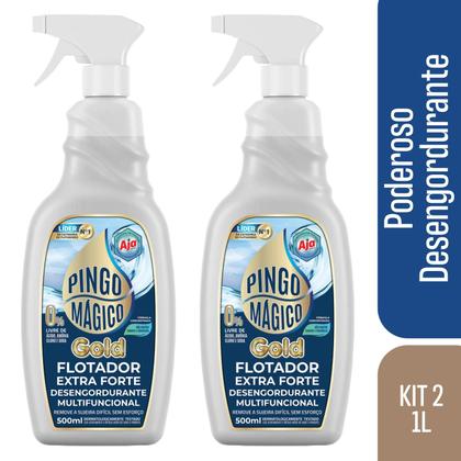 Imagem de Pingo Mágico Gold Desengordurante Premium 1L - kIT 2