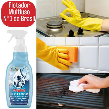 Imagem de Pingo Magico Original 1L + Pingo Magico Gold 1L + Pingo Magico Limpa Vidros 500ML