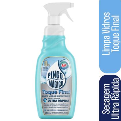 Imagem de Pingo Magico Original 1L + Pingo Magico Limpa Vidros Toque Final 500ML - Secagem Ultra Rápido