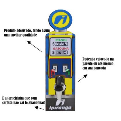 Imagem de Pingometro Bomba de Combustivel Modelo Ipiranga Mdf Madeira Adesivado