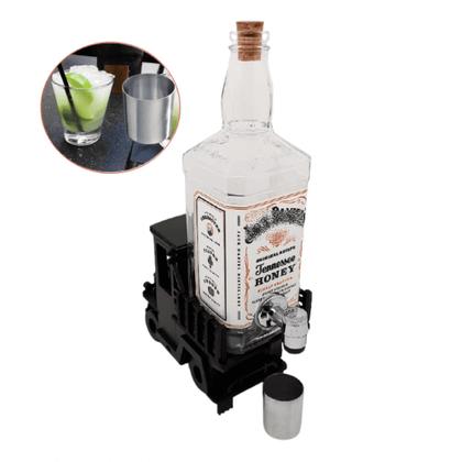 Imagem de Pingometro Jack Formato Carroça Garrafa Vidro 1 Litro Para Bebida Decoração JAFEN