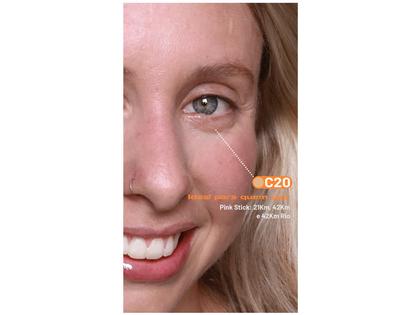 Imagem de Pink Cheeks Sport Concealer FPS 40 FPUVA 30 C20 Corretivo em Bastão Cremoso com Protetor Solar Natural 7g