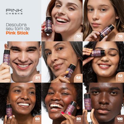 Imagem de Pink Stick FPS90 FPUVA70  60km Ultra  PINK CHEEKS  Resistente a água e ao suor