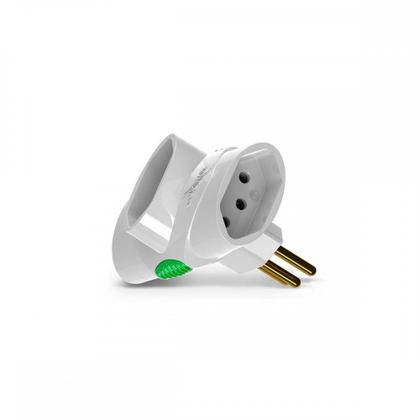 Imagem de Pino 3 Saidas 2 Polos+Terra Daneva Branco Dn1676 - Kit C/12