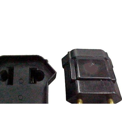 Imagem de Pino Adaptador (Entrada =2 Redondo/Saida =2 Universal) Fernik Preto 508-1-1 - Kit C/20