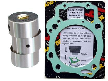 Imagem de Pino Cursado 2mm Master Cia Competição Com Flange Crf 250f Cb 250 Twister