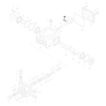 Pino da Biela para Bomba 5.5G25 Compatível com Lavajato WAP L2600/20 FW000737 - Parceiro das Peças Imagem de Pino da Biela para Bomba 5.5G25 Compatível com Lavajato WAP L2600/20 FW000737