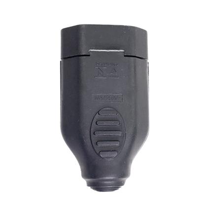 Imagem de Pino Femea 2p+t 10a 250v Preto 1432 - Ilumi