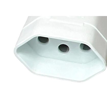 Imagem de Pino Femea Ilumi 2 Polos+Terra 20A. Branco Prensa Cabo - 1442Pct ./ Kit Com 10 Peças