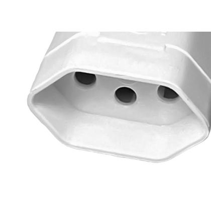 Imagem de Pino Femea Ilumi 2 Polos+Terra 20A. Cinza Prensa Cabo - 1422Pct ./ Kit Com 10 Peças