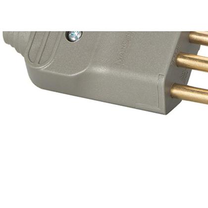 Imagem de Pino Macho Margirus 2P+T 20A Cinza - Kit C/10 Unidades