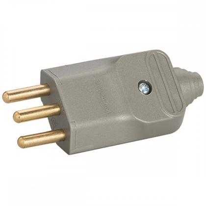 Imagem de Pino Macho Margirus 2P+T 20A Cinza - Kit C/10 Unidades