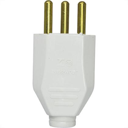 Imagem de Pino Macho Transmobil 2P+T 20A Cinza - Kit C/10 Unidades