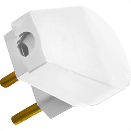 Imagem de Pino Prensa Cabo Flp 2 Polos 10A. Branco - Kit C/10 Pecas