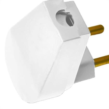 Imagem de Pino Prensa Cabo Flp 2 Polos 10A. Branco - Kit C/10 Pecas