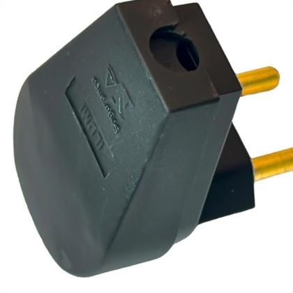 Imagem de Pino Prensa Cabo Ilumi 2 Polos 10A. Gigante Preto - 1414Pct - Kit C/10 Pecas