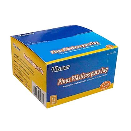 Imagem de Pinos plásticos Etiquetadora TAG 25MM com 2000 Pçs Western