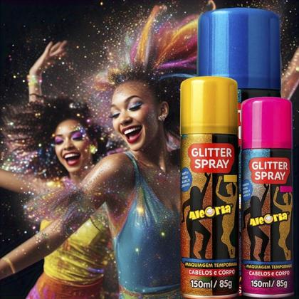 Imagem de Pinta Cabelo 150ML Glitter CABELO/CORPO PRA Caixa com 12