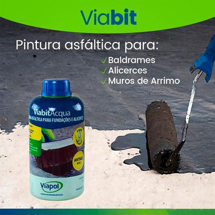 Imagem de Pintura Asfáltica Impermeabilizante Viabitacqua 1l Viapol