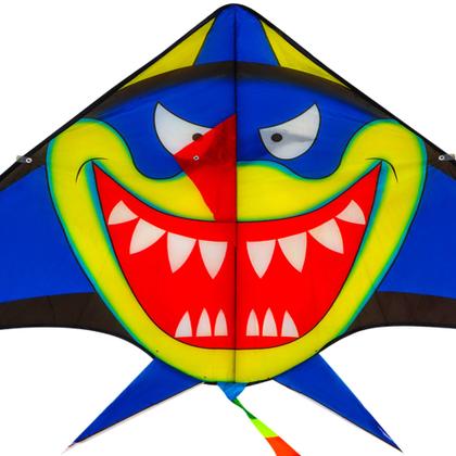 Imagem de Pipa Raia Papagaio Grande com Linha E Rabiola Reforçado Vareta Fibra e Tecido Poliéster
